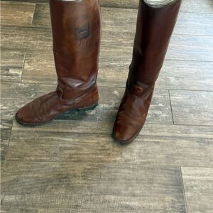 Classic Woman’s Tall Brown Equestrian Riding Boots